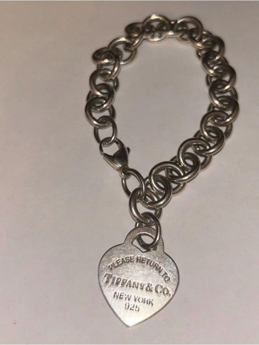 Tiffany & Co. Silver Return to Tiffany Heart Charm Link Bracelet - Picture 3 of 4